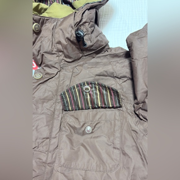 Sims Brown Hooded Snowboard Ski Jacket Insulated Winter Coat Women’s XS - Picture 14 of 14
